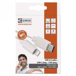 USB 2.0 C/M-i16P/M 1M BÍLÁ