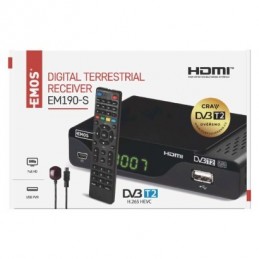 DVB-T2 EMOS EM190-S HD HEVC H265