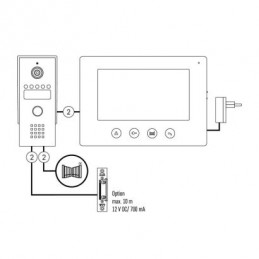 VIDEOTELEFON 7" SADA EM-03M 2 WIRE