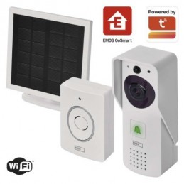 GoSmart Domovní bezdrátový bateriový videozvonek IP-09D s Wi-Fi a solárním panelem 3010040300