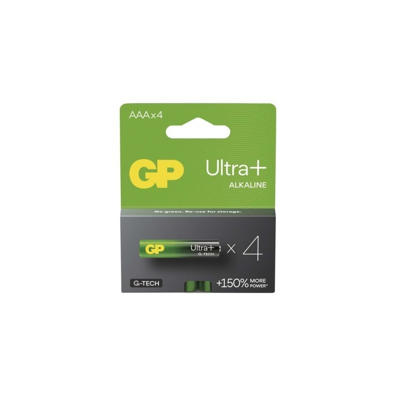 GP alkalická baterie ULTRA PLUS AAA (LR03) 4PP MB