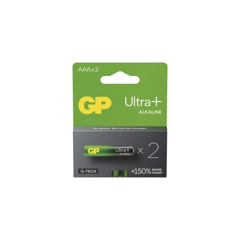 GP alkalická baterie ULTRA PLUS AAA (LR03) 2PP