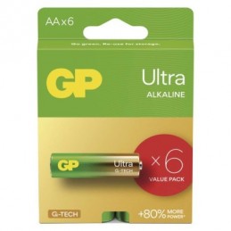 GP alkalická baterie ULTRA AA (LR6) 6ks value pack