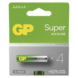 GP alkalická baterie SUPER AAA (LR03) 4PP