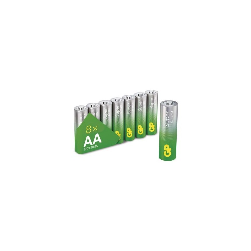 GP alkalická bat. SUPER AA (LR6) 8 pcs value pack