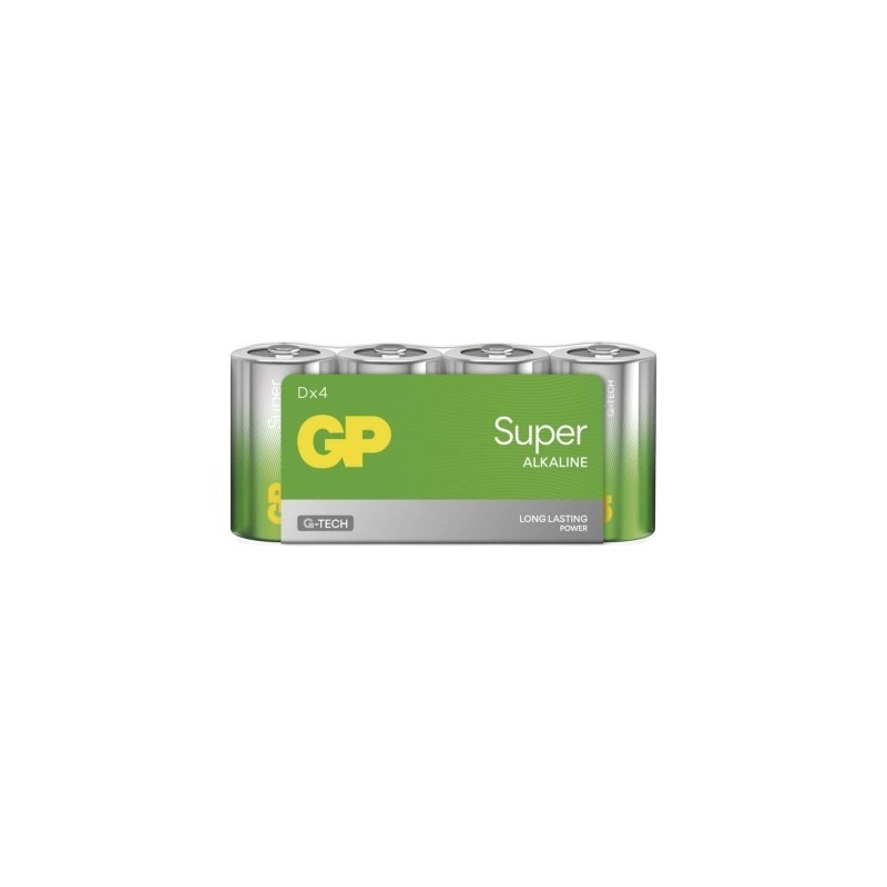 GP alkalická baterie SUPER D (LR20) 4SH