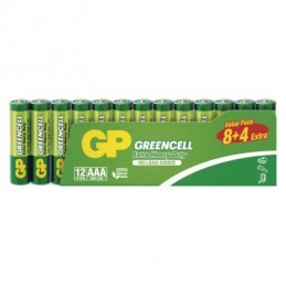 GP zinková baterie GREENCELL AAA (R03), 8+4SH