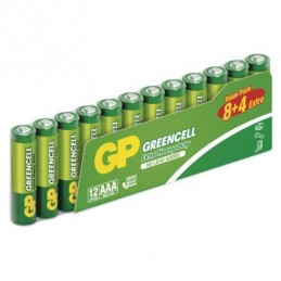 GP zinková baterie GREENCELL AAA (R03), 8+4SH