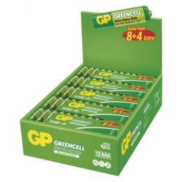 GP zinková baterie GREENCELL AAA (R03), 8+4SH