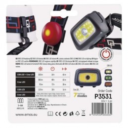 ČELOVKA COB + CREE LED 3× AAA