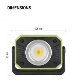 COB LED NABÍJECÍ PRACOVNÍ REFLEKTOR 900LM CW WW