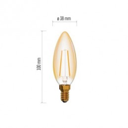 LED VNT CANDLE 2,1W(20W) 190lm E14 WW+