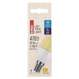 LED TRUE LIGHT CANDLE 4,2W(40W) 470lm E14 WW