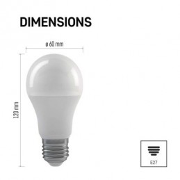 LED CLS A60 3×DIMM 10,5W(75W) 1060lm WW