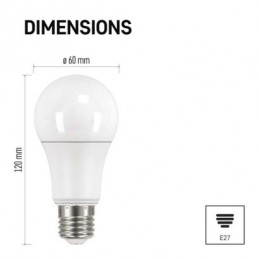 LED CLS A60 10,7W(75W) 1060lm E27 NW 3PC