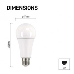 LED CLS A67 17W(120W) 1900lm E27 CW