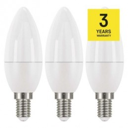 LED CLS CANDLE 5W(40W) 470lm E14 WW 3PC