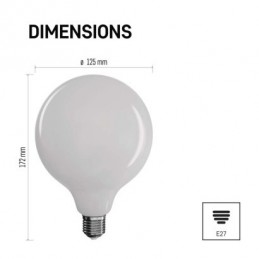 LED FLM G125 GLOBE 18W(150W) 2452lm E27 WW