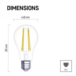 LED FLM A60 7W(75W) 1060lm E27 NW