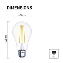 LED FLM A60 11W(100W) 1521lm E27 NW