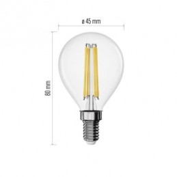 LED FLM MINI GL 3,4W(40W) 470lm E14 NW