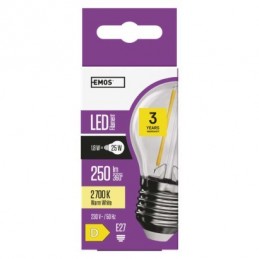 LED FLM MINI GL 1,8W(25W) 250lm E27 WW