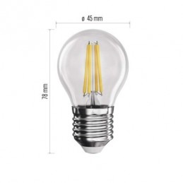 LED FLM MINI GL 6W(60W) 810lm E27 WW