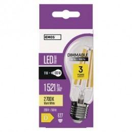 LED FLM A60 DIM 11W(100W) 1521 lm E27 WW