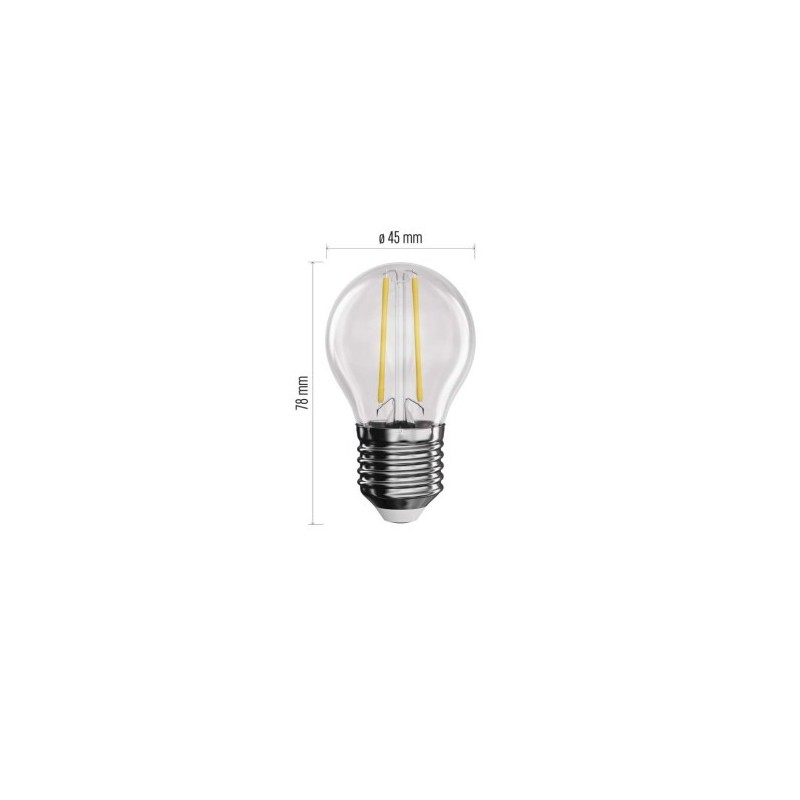 LED FLM MINI GL 1,8W(25W) 250lm E27 NW