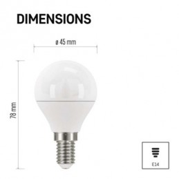 LED CLS MINI GL 5W(40W) 470lm E14 CW