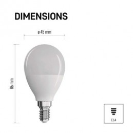 LED CLS MINI GL 7,3W(60W) 806lm E14 WW