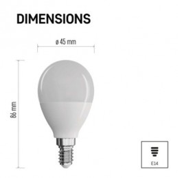 LED CLS MINI GL 7,3W(60W) 806lm E14 CW