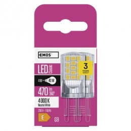 LED CLS JC 4W(40W) 470lm G9 NW 2PC