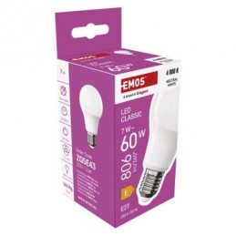 LED CLS A60 7W(60W) 806lm E27 NW