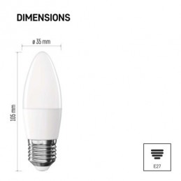 LED CLS CANDLE 2,5W(32W) 350lm E27 NW