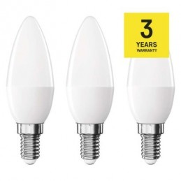 LED CLS CANDLE 4,2W(40W) 470lm E14 WW 3PC