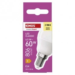 LED CLS MINI GLOBE 6,5W(60W) 806lm E14 WW