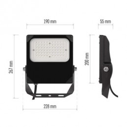 LED REFLEKTOR ASIMO 50W 5500LM NW ASYMMETRIC