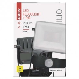 LED REFLEKTOR ILIO 10,5W 950LM PIR IP44 NW