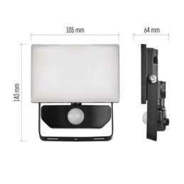 LED REFLEKTOR TAMBO 10,5W 800LM PIR