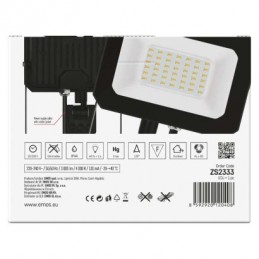 LED REFLEKTOR SIMPO 30W 3000LM IP44 NW PIR