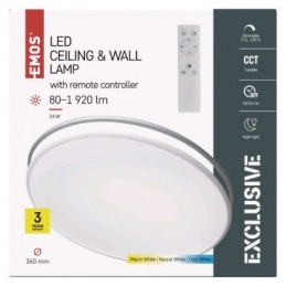 LED SVÍTIDLO ALVI PŘ.K 24W 1920LM CCT+OVLADAČ