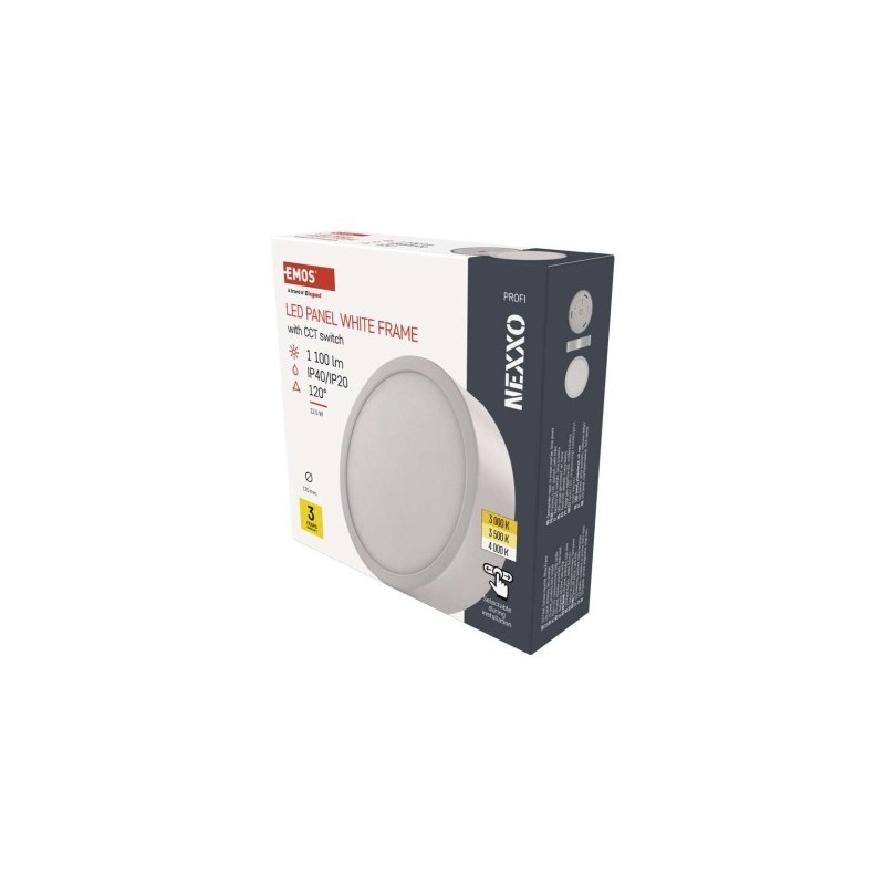 LED SVÍTIDLO NEXXO PŘ.KR 12,5W 1100LM IP40 CCT B