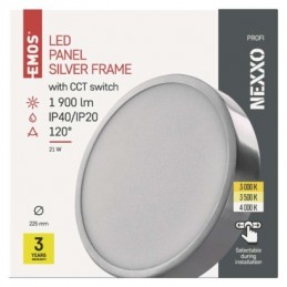 LED SVÍTIDLO NEXXO PŘ.KR 21W 1900LM IP40 CCT S