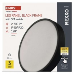 LED SVÍTIDLO NEXXO PŘ.KR 28,5W 2700LM IP40 CCT Č