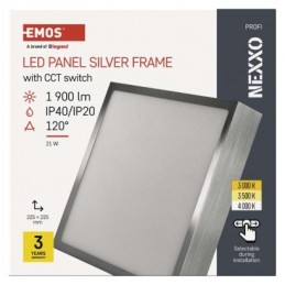 LED SVÍTIDLO NEXXO PŘ.ČTV 21W 1900LM IP40 CCT S