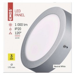 LED SVÍTIDLO PROFI PŘ.KR 12,5W 1000LM IP20 NW S