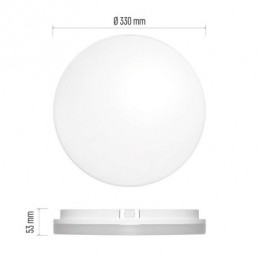 LED SVÍTIDLO TORI PŘ.KR 24W 2400LM IP54 WW B