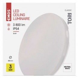 LED SVÍTIDLO TORI PŘ.KR 36W 3800LM IP54 NW B