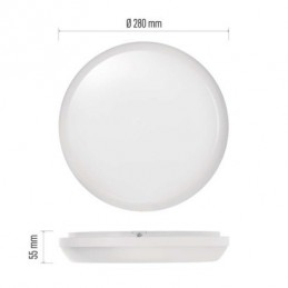 LED SVÍTIDLO DORI PŘ.K 24,5W 2450LM IP54 NW